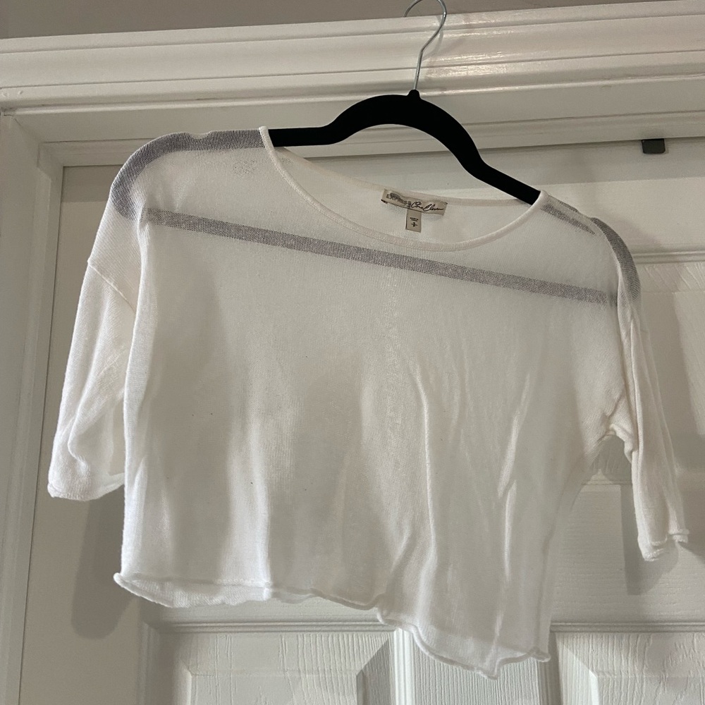 Express One Eleven Sheer Top
